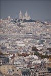Basilique du Sacre-Coeur and Paris rooftops in Paris, France, photo by Aidan Egan
