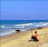 Fisherman in Ashkelon, Israel, photo by Alon Zahavi